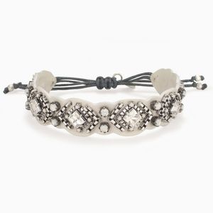 Stella & Dot Chiara White Leather Bracelet 😍